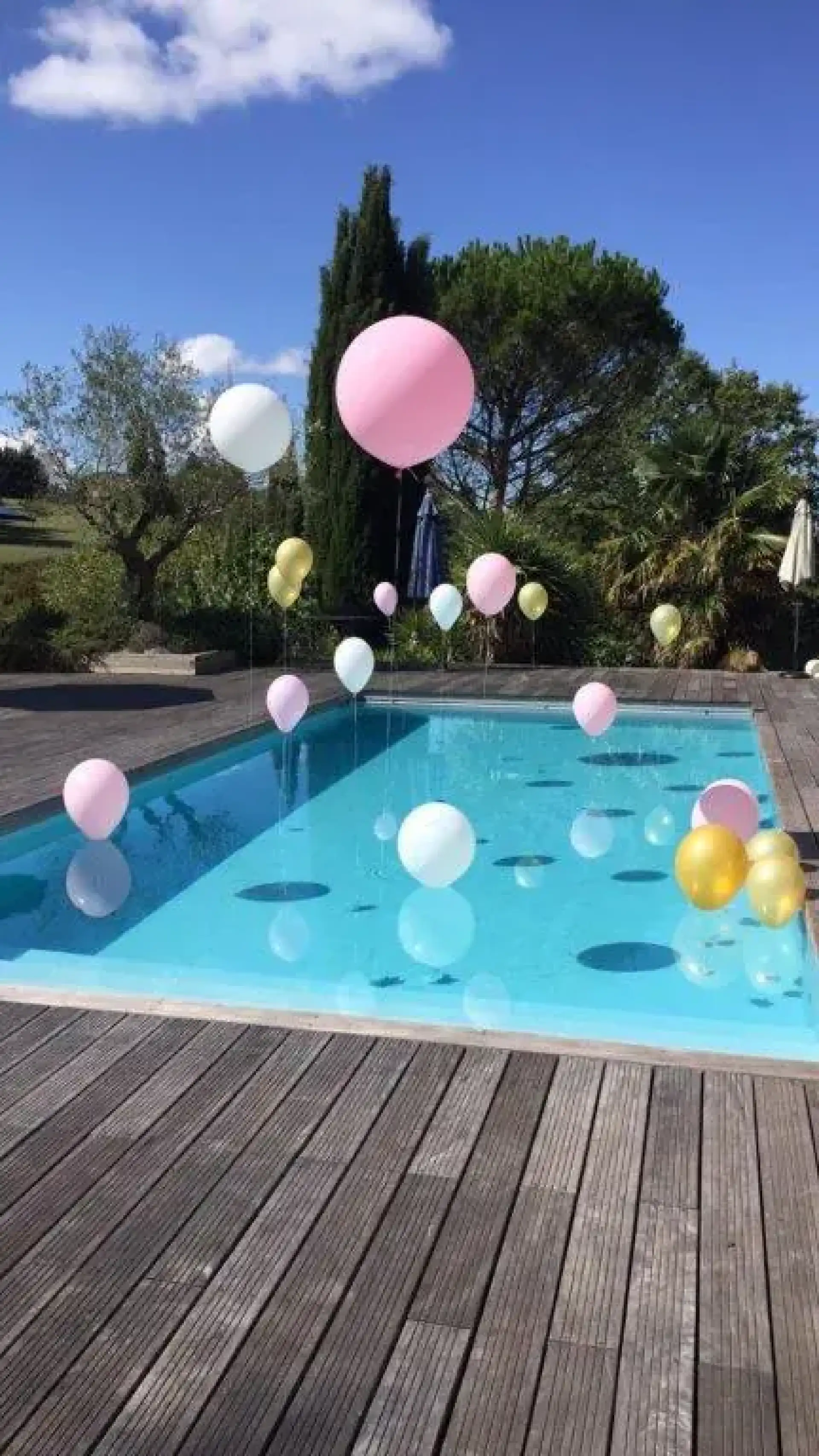 Création de décoration en ballons pour baby shower à Albi